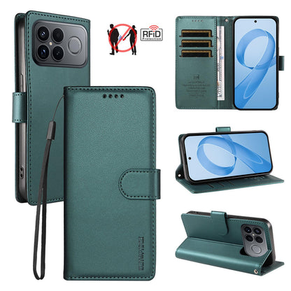 For Redmi K90 Pro Max / Poco F8 Ultra 5G BETOPNICE Pearlescent RFID Vegan Leather Phone Case with Strap(Green)