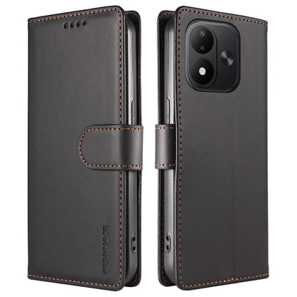 For Redmi Note 17 5G / 4G Global 171mm BETOPNICE Pearlescent RFID Vegan Leather Phone Case with Strap(Black)