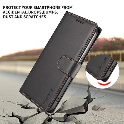 For Redmi Note 17 5G / 4G Global 171mm BETOPNICE Pearlescent RFID Vegan Leather Phone Case with Strap(Black)