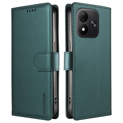 For Redmi Note 17 5G / 4G Global 171mm BETOPNICE Pearlescent RFID Vegan Leather Phone Case with Strap(Green)
