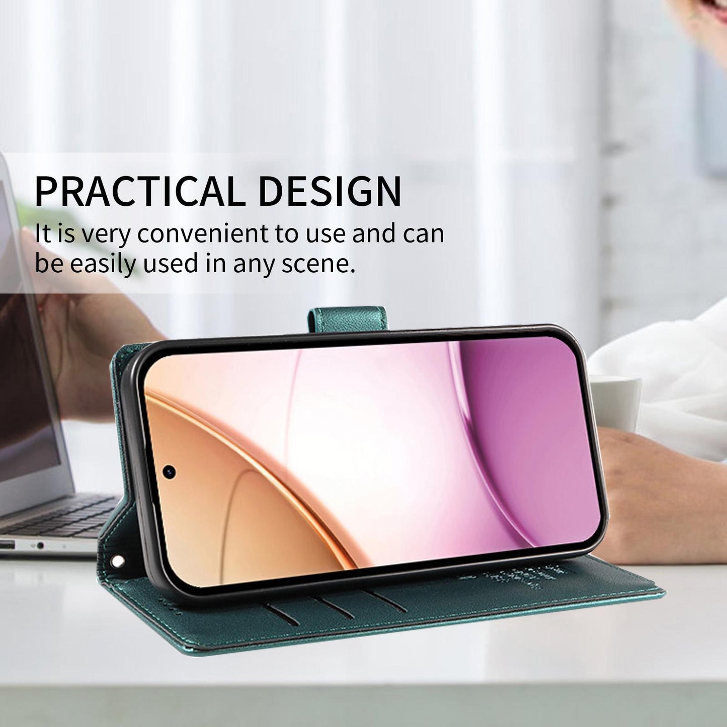 For Redmi Note 17 Pro+ 5G Global 163mm BETOPNICE Pearlescent RFID Vegan Leather Phone Case with Strap(Green)