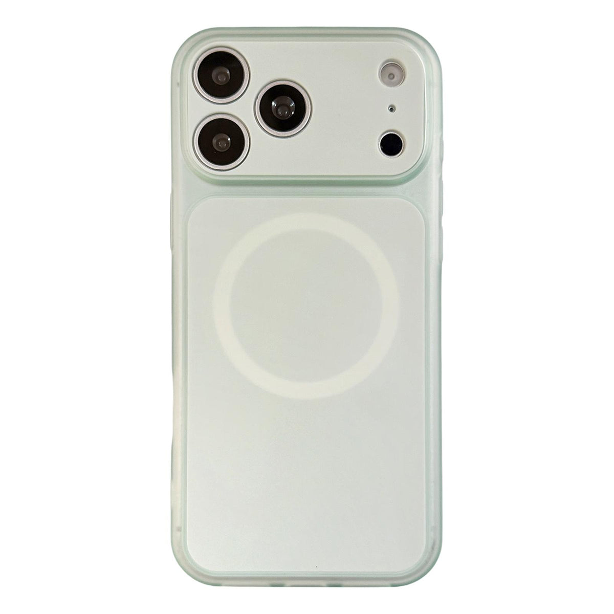 For iPhone 17 Pro Skin Feel Frosted Liquid Silicone Magnetic Phone Case - Green - EDA009818602A