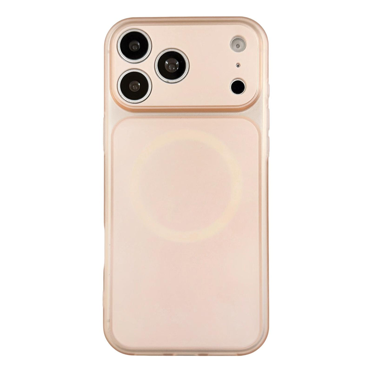 For iPhone 17 Pro Skin Feel Frosted Liquid Silicone Magnetic Phone Case - Pink - EDA009818602B