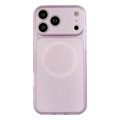 For iPhone 17 Pro Skin Feel Frosted Liquid Silicone Magnetic Phone Case - Purple - EDA009818602F