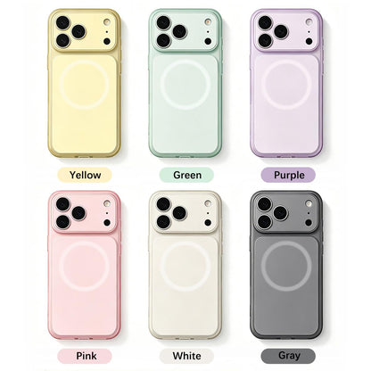 For iPhone 13 Skin Feel Frosted Liquid Silicone Magnetic Phone Case - White - EDA009818615C