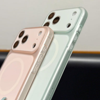 For iPhone 15 Skin Feel Frosted Liquid Silicone Magnetic Phone Case - Gray - EDA009818609D