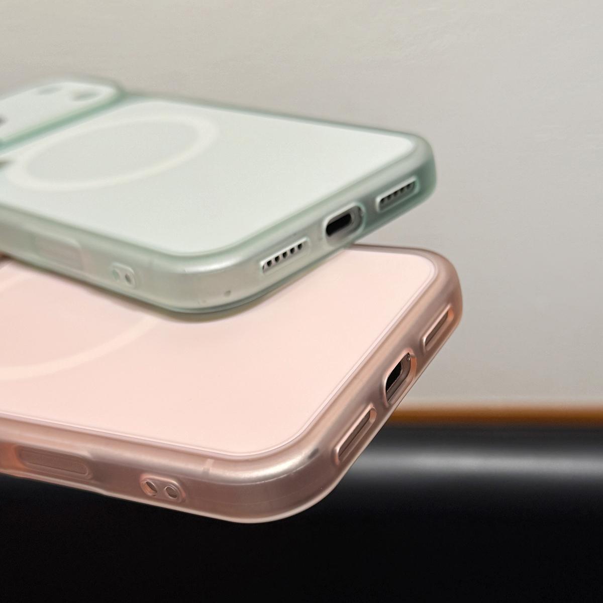 For iPhone 13 Skin Feel Frosted Liquid Silicone Magnetic Phone Case - White - EDA009818615C