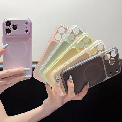 For iPhone 17 Pro Skin Feel Frosted Liquid Silicone Magnetic Phone Case - Pink - EDA009818602B