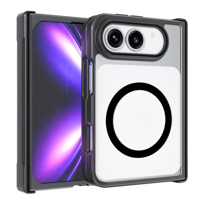 For iPhone Duo Armor MagSafe PC Hybrid TPU Phone Case - Transparent - EDA009819201B