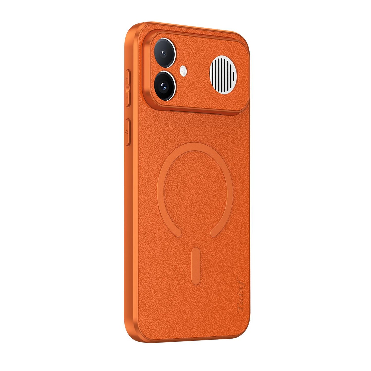 For Redmi K90 Ultra 5G Goatskin Vegan Leather Magnetic Phone Case(Orange)