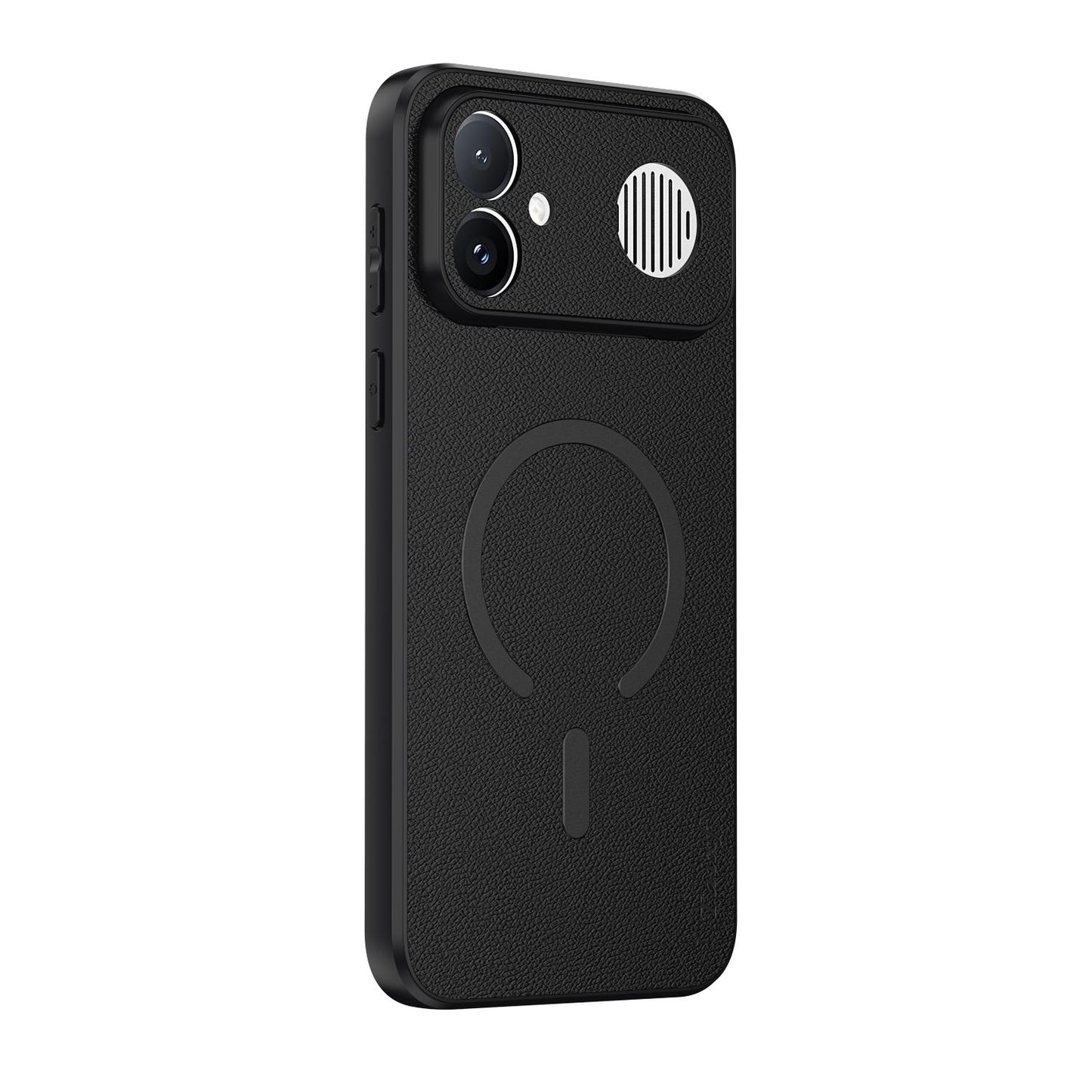 For Redmi K90 Ultra 5G Goatskin Vegan Leather Magnetic Phone Case(Black)