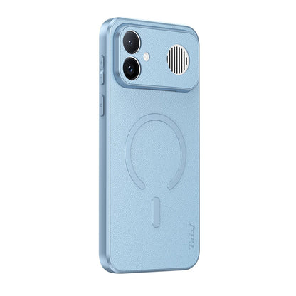 For Redmi K90 Ultra 5G Goatskin Vegan Leather Magnetic Phone Case(Blue)
