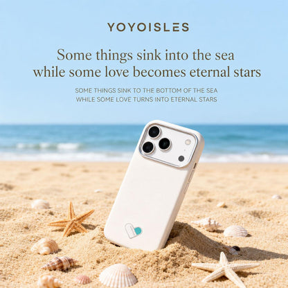 For iPhone 16 Pro YOYOISLES Heart Island Series Electroplated PC Hybrid PU Phone Case - White - EDA009821002A