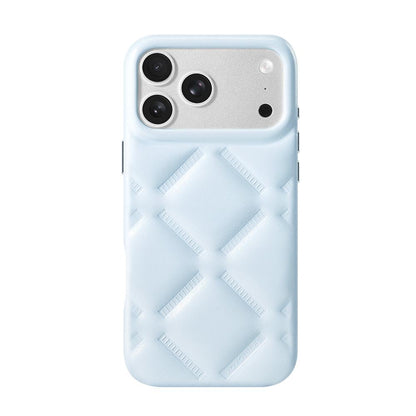 For iPhone 17 Pro YOYOISLES Cloud Series Vegan Leather Phone Case - Blue - EDA009821202A