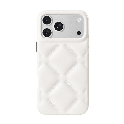 For iPhone 17 Pro YOYOISLES Cloud Series Vegan Leather Phone Case - White - EDA009821202D
