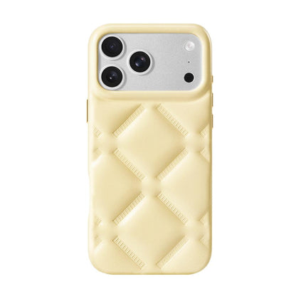 For iPhone 17 Pro YOYOISLES Cloud Series Vegan Leather Phone Case - Yellow - EDA009821202E