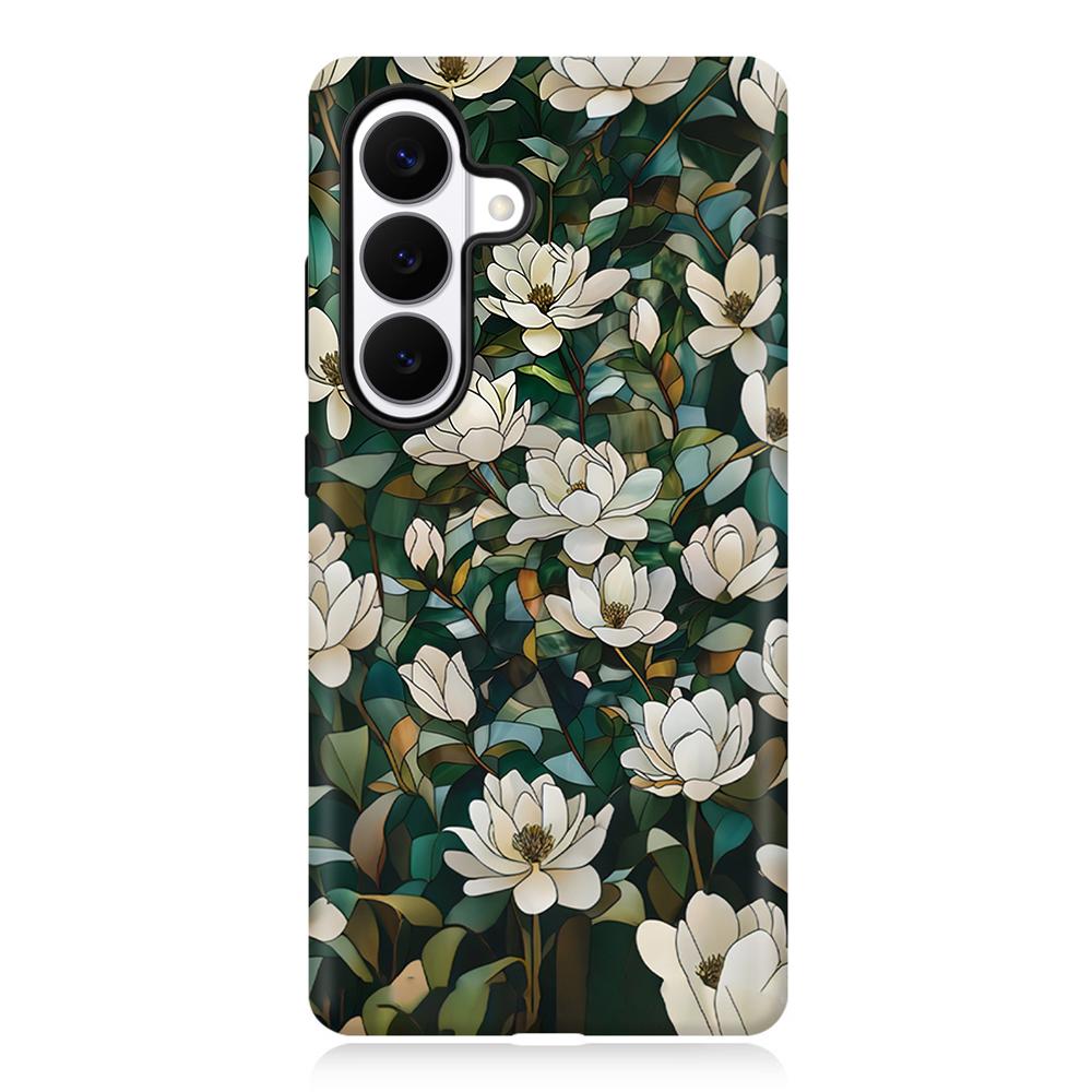 For Galaxy S26+ 5G Colorful Romantic Art Floral Phone Case - Jasmine Blooms - EDA009822201C