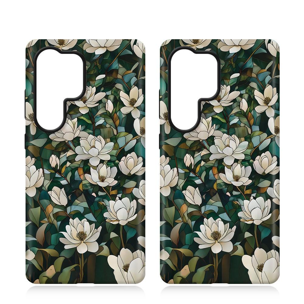 For Galaxy S26+ 5G Colorful Romantic Art Floral Phone Case - Jasmine Blooms - EDA009822201C