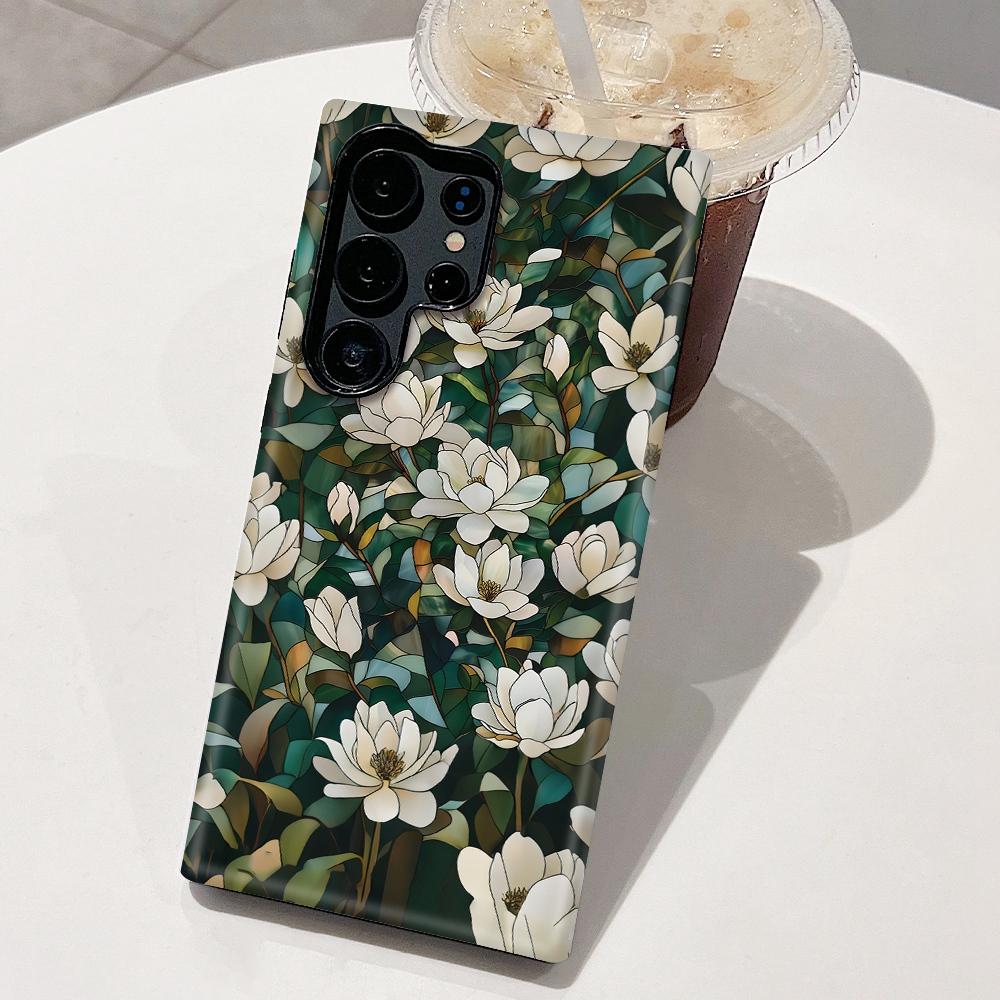 For Galaxy S26+ 5G Colorful Romantic Art Floral Phone Case - Jasmine Blooms - EDA009822201C