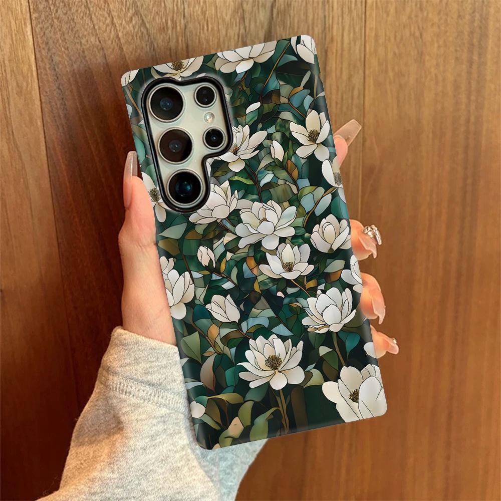 For Galaxy S26+ 5G Colorful Romantic Art Floral Phone Case - Jasmine Blooms - EDA009822201C
