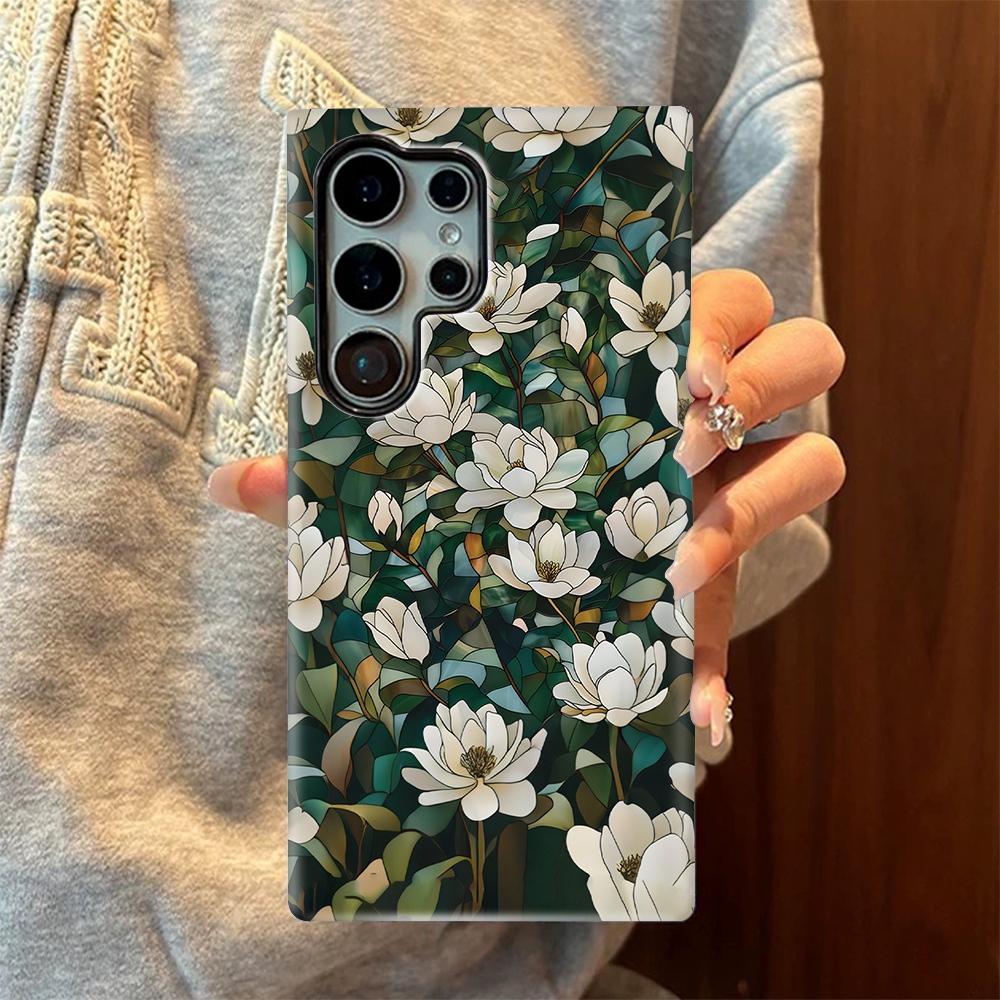 For Galaxy S26+ 5G Colorful Romantic Art Floral Phone Case - Jasmine Blooms - EDA009822201C