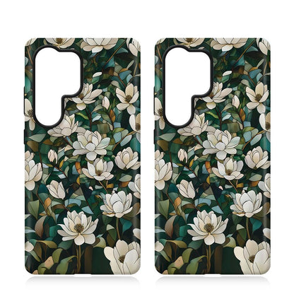 For Galaxy S23 5G Colorful Romantic Art Floral Phone Case - Jasmine Blooms - EDA009822211C