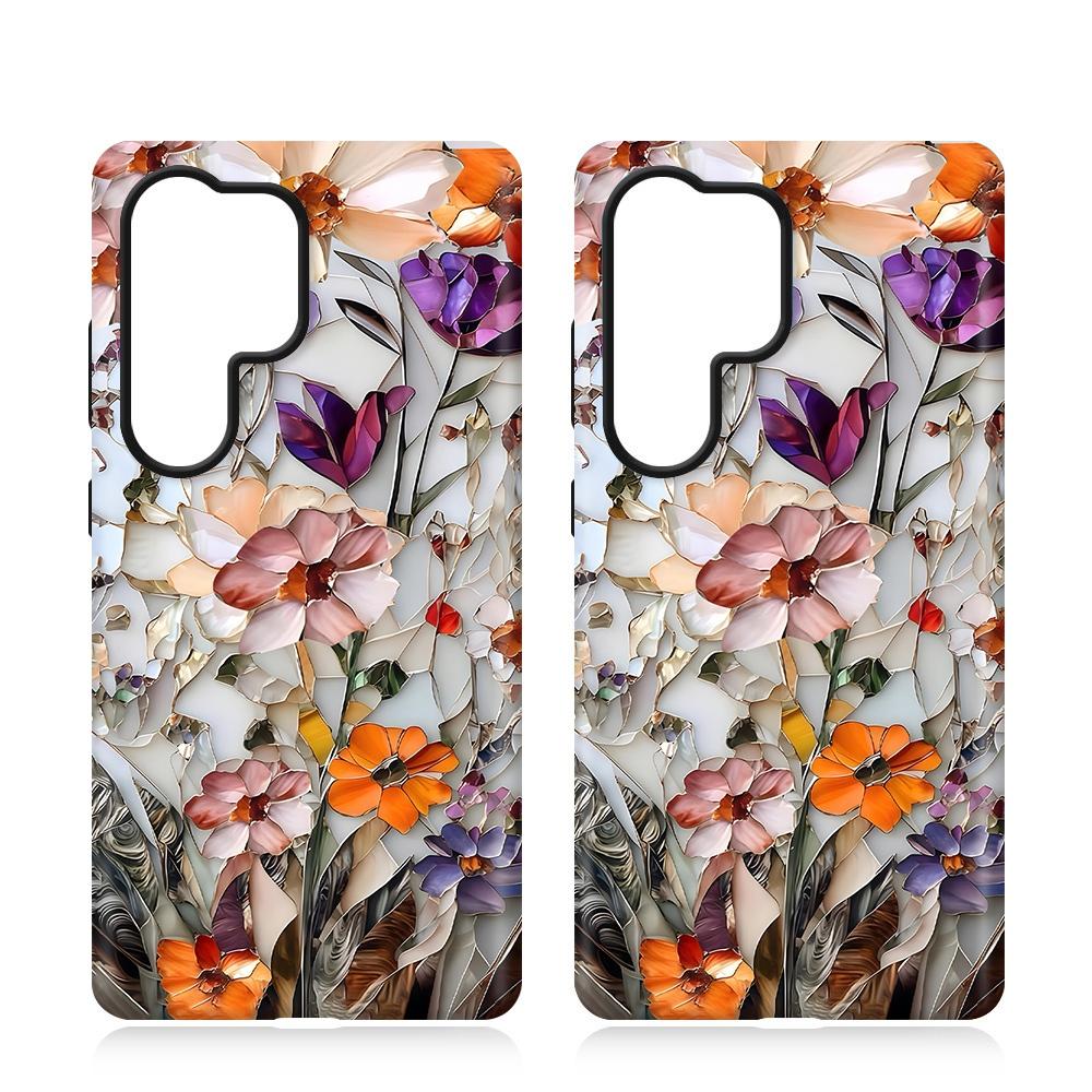 For Galaxy S23 5G Colorful Romantic Art Floral Phone Case - Colorful Flowers - EDA009822211E