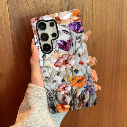 For Galaxy S23 5G Colorful Romantic Art Floral Phone Case - Colorful Flowers - EDA009822211E