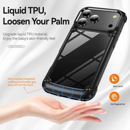 For iPhone 18 Pro Max TPU + PC Lens Protection Phone Case - Black - EDA009823201A