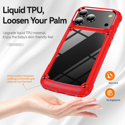 For iPhone 18 Pro Max TPU + PC Lens Protection Phone Case - Red - EDA009823201B
