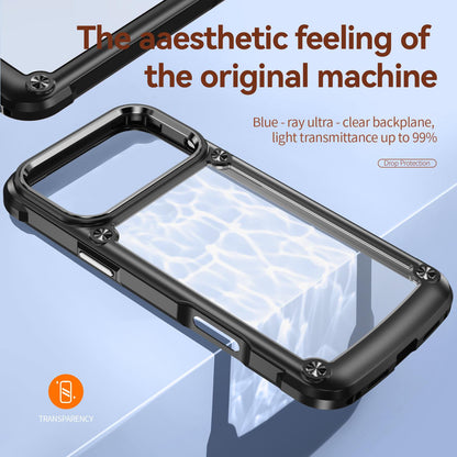For iPhone 18 Pro TPU + PC Lens Protection Phone Case - Black - EDA009823202A