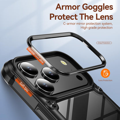 For iPhone 18 Pro TPU + PC Lens Protection Phone Case - Black - EDA009823202A