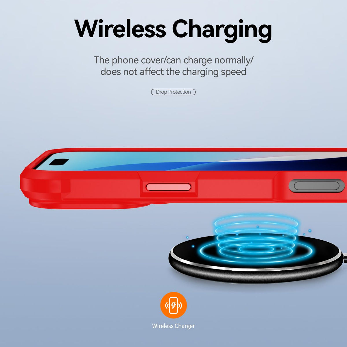 For iPhone 18 Pro TPU + PC Lens Protection Phone Case - Red - EDA009823202B