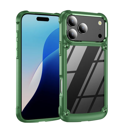 For iPhone 18 Pro TPU + PC Lens Protection Phone Case - Green - EDA009823202D