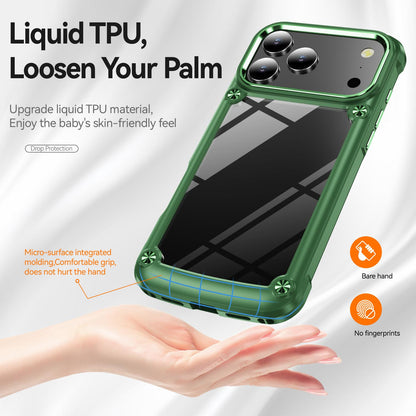 For iPhone 18 Pro TPU + PC Lens Protection Phone Case - Green - EDA009823202D