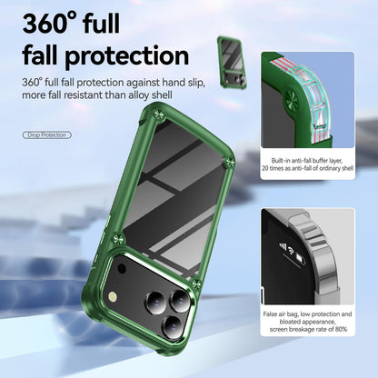 For iPhone 18 Pro TPU + PC Lens Protection Phone Case - Green - EDA009823202D