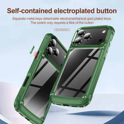 For iPhone 18 Pro TPU + PC Lens Protection Phone Case - Green - EDA009823202D