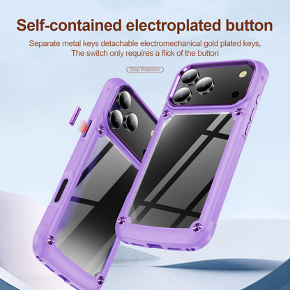 For iPhone 18 Pro TPU + PC Lens Protection Phone Case - Purple - EDA009823202E