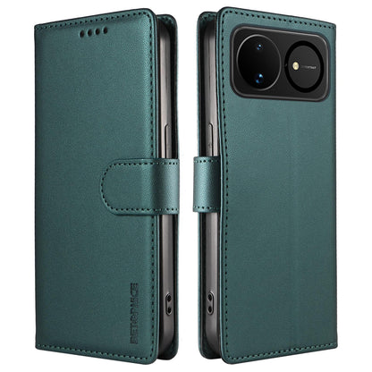 For Huawei nova 16 BETOPNICE Pearlescent RFID Vegan Leather Phone Case with Strap(Green)