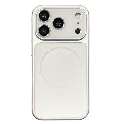 For iPhone 17 Pro Max Cooling Magnetic PC Hybrid TPU Frosted Phone Case - White - EDA009838001F