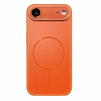 For iPhone Air Cooling Magnetic PC Hybrid TPU Frosted Phone Case - Orange - EDA009838004B