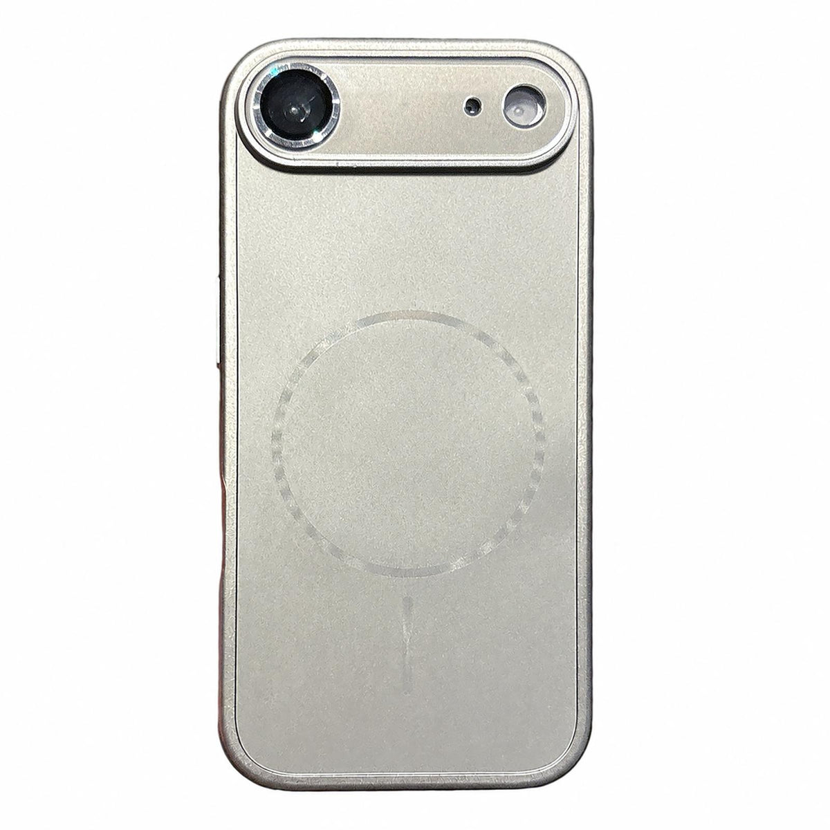 For iPhone Air Cooling Magnetic PC Hybrid TPU Frosted Phone Case - Silver - EDA009838004E