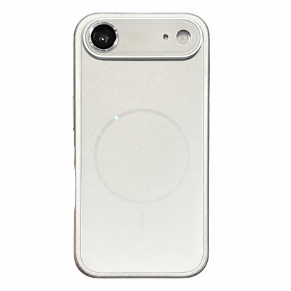 For iPhone Air Cooling Magnetic PC Hybrid TPU Frosted Phone Case - White - EDA009838004F
