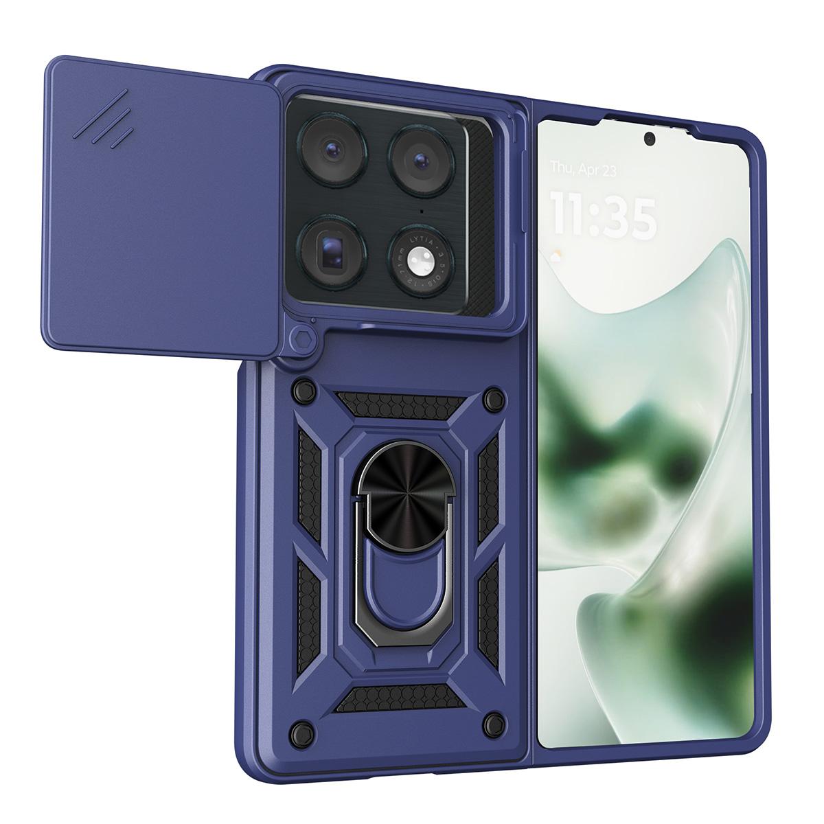 For Motorola Razr Fold 5G Sliding Camera Cover Design TPU+PC Phone Case - Blue - EDA009842601C