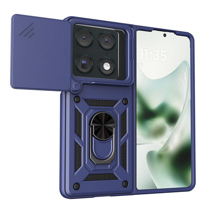 For Motorola Razr Fold 5G Sliding Camera Cover Design TPU+PC Phone Case - Blue - EDA009842601C