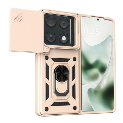 For Motorola Razr Fold 5G Sliding Camera Cover Design TPU+PC Phone Case - Gold - EDA009842601E