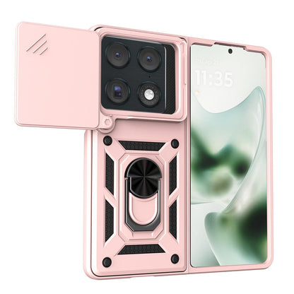 For Motorola Razr Fold 5G Sliding Camera Cover Design TPU+PC Phone Case - Rose Gold - EDA009842601F
