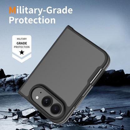 For iPhone Duo Skin Feel Contrast Color TPU Hybrid PC Phone Case - Dark Green - EDA009844401H