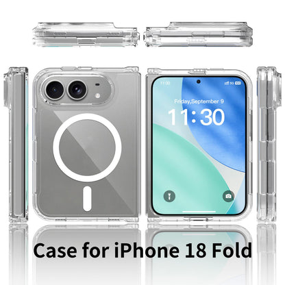 For iPhone Duo Scratch-proof Acrylic 2.0mm Crystal Magnetic Phone Case - Default - EDA009844601
