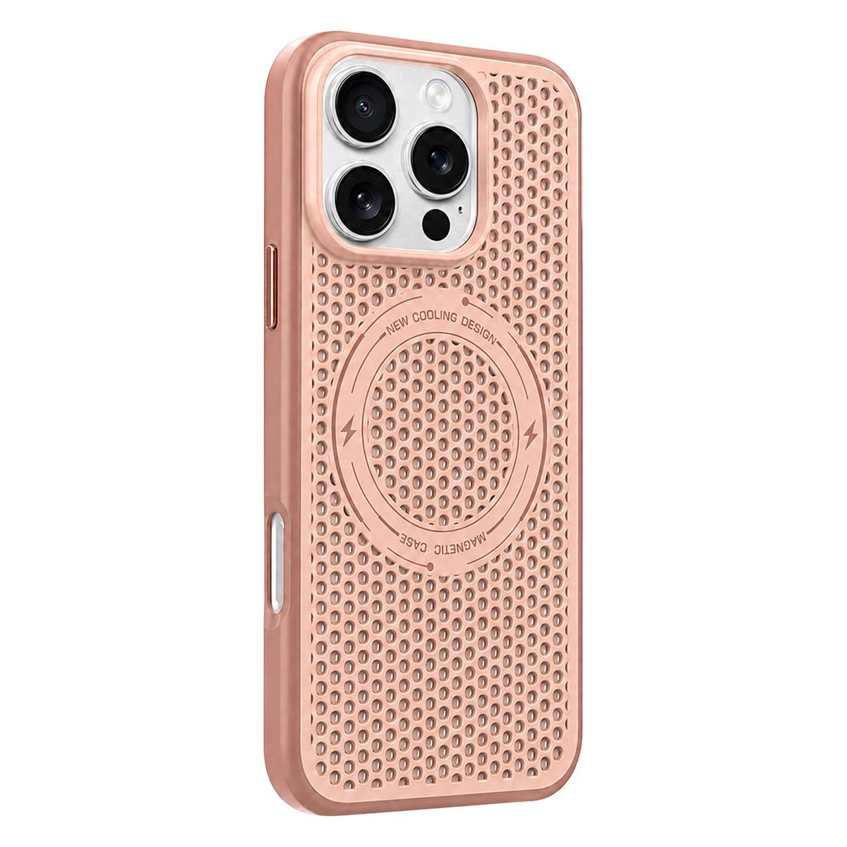 For iPhone 16 Pro Ice Feeling Cooling Magnetic Shockproof Phone Case - Brown - EDA009845702F